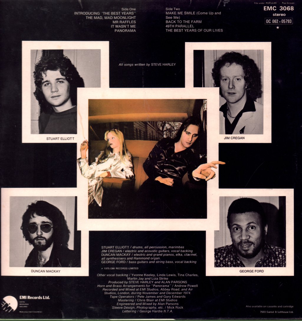 Steve Harley And Cockney Rebel - Best Years Of Our Lives - Lp