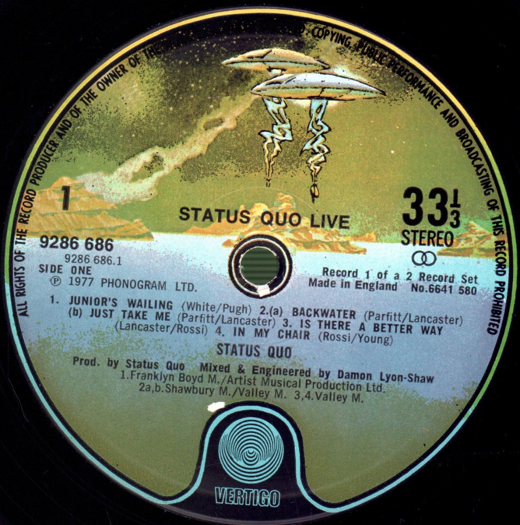 Status Quo - Live - Double Lp