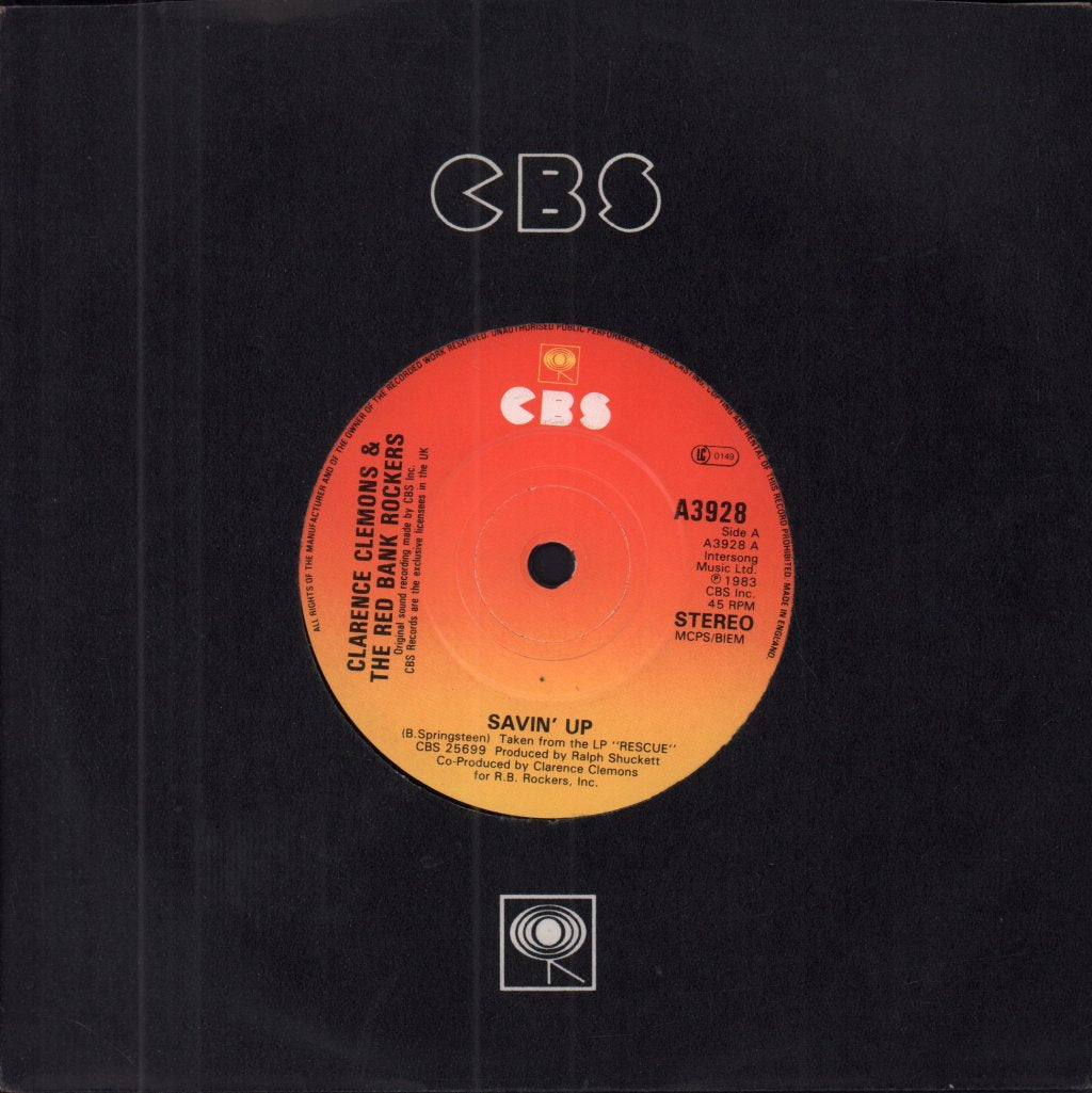 Clarence Clemons And The Red Bank Rockers - Savin' Up - 7 Inch