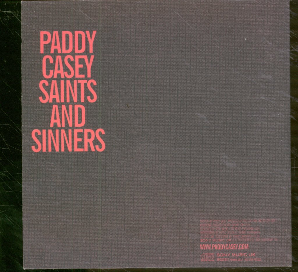 Paddy Casey - Saints & Sinners - Cd