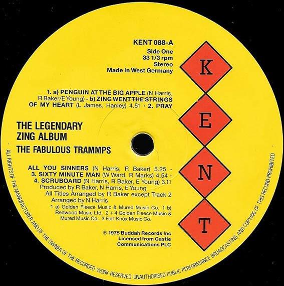 Trammps - Legendary Zing Album - Lp