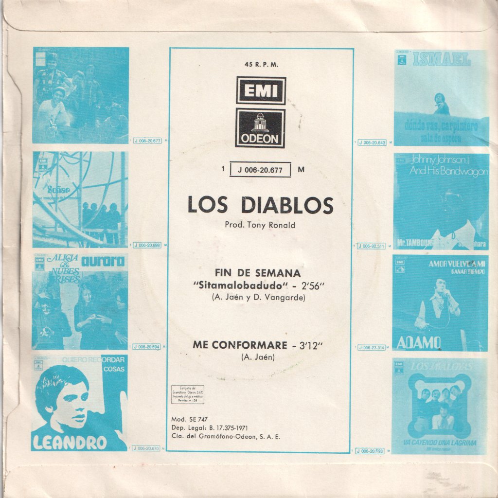 Los Diablos - Fin De Semana - 7 Inch