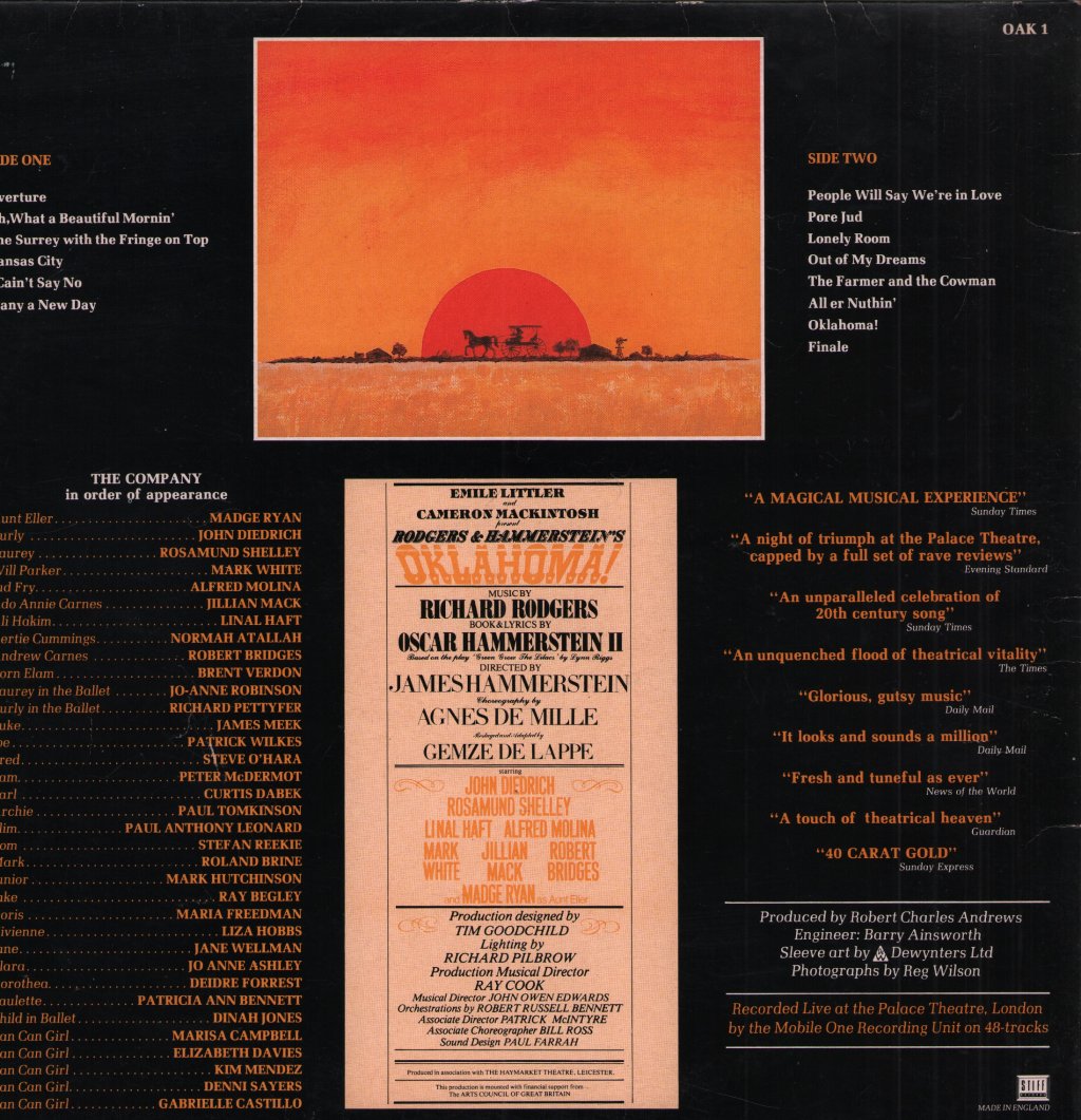 Oklahoma - London Cast Recording - Lp