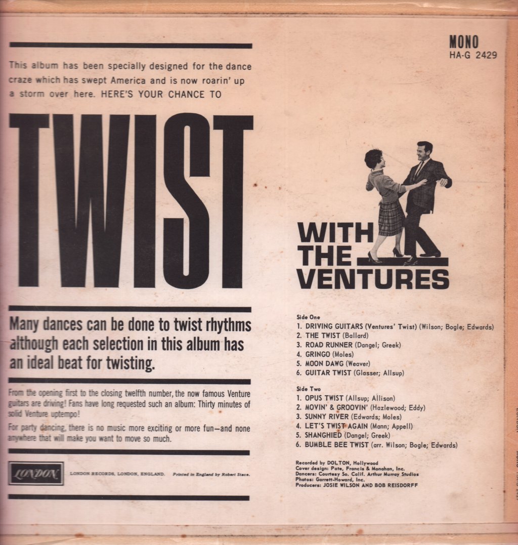 Ventures - Twist With The Ventures - Lp