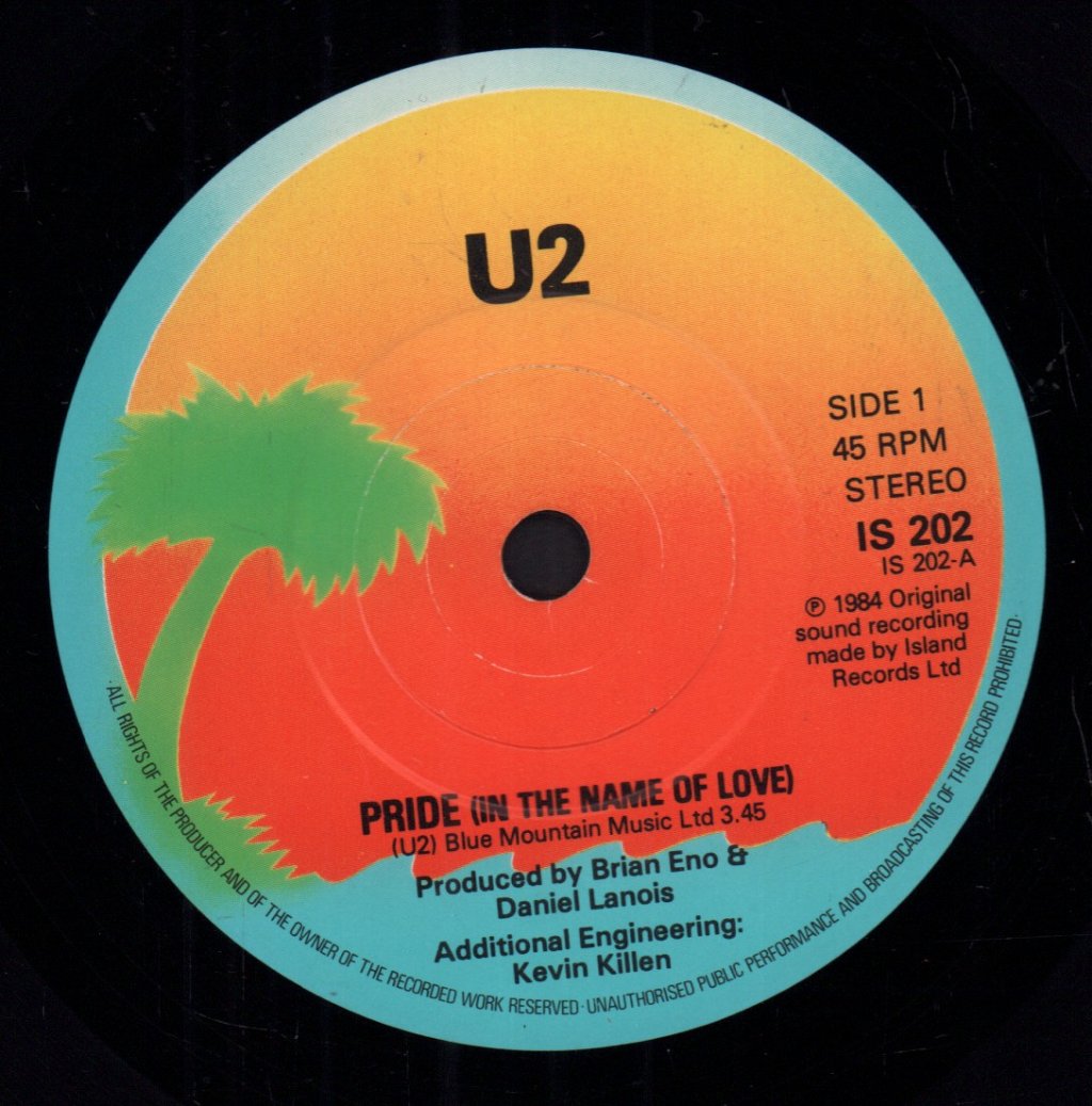 U2 - Pride - 7 Inch