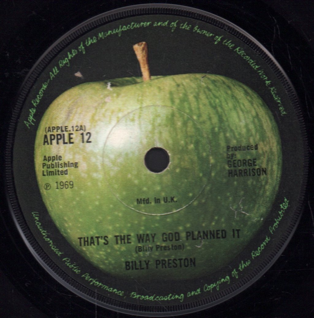 Billy Preston - That's The Way God Planned It - 7 Inch