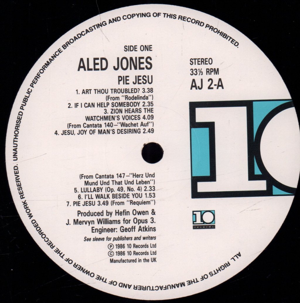 Aled Jones - Pie Jesu - Lp