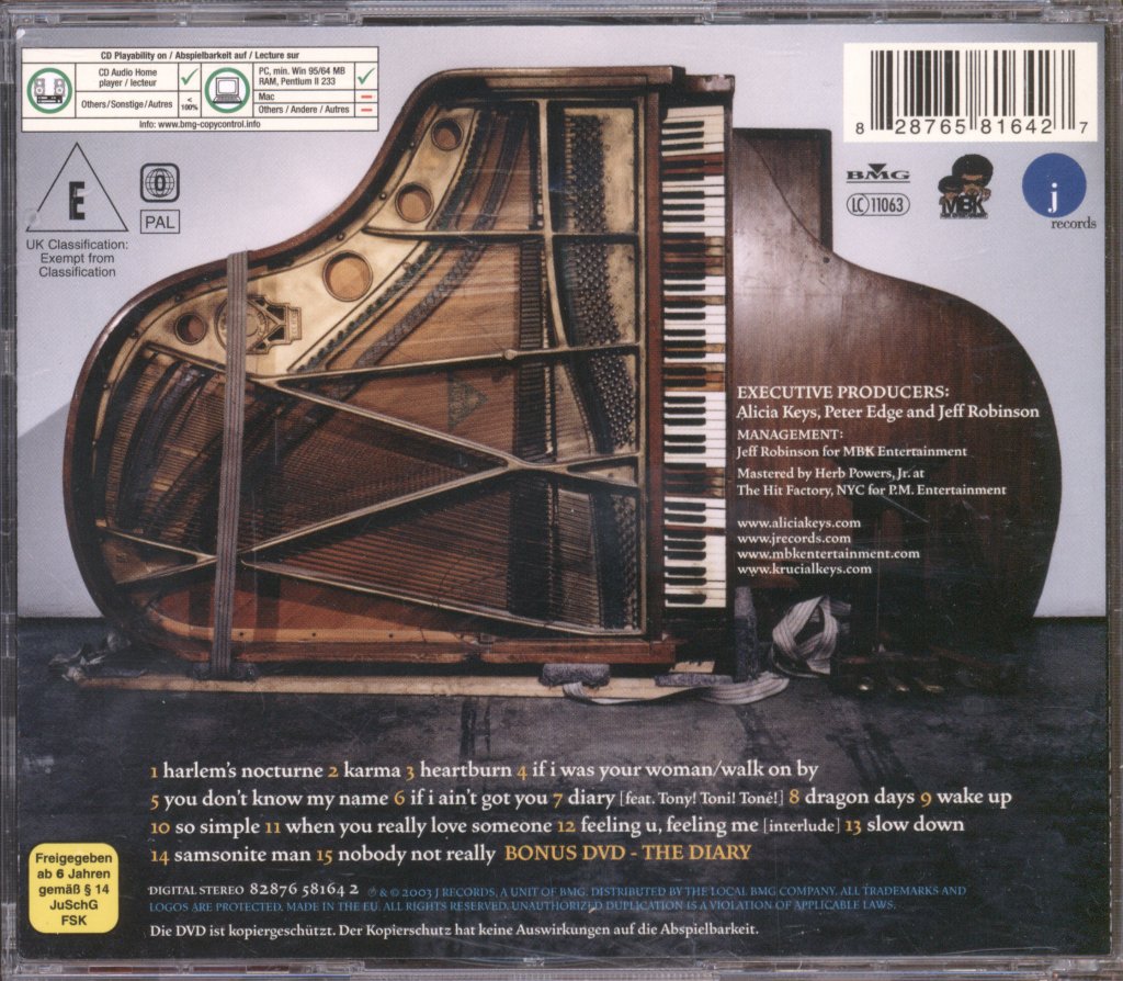 Alicia Keys - Diary Of Alicia Keys - Cd/Dvd