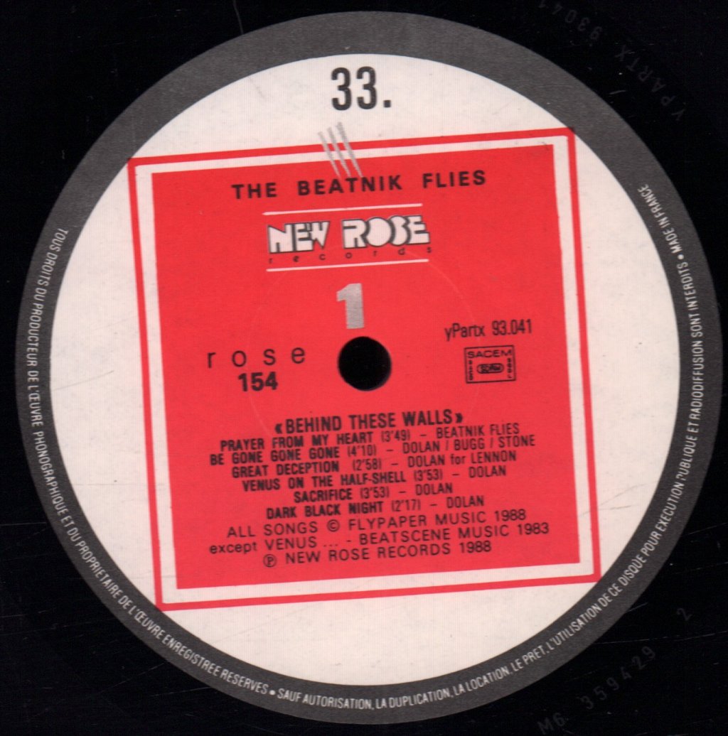 Beatnik Flies - Behind These Walls - Lp