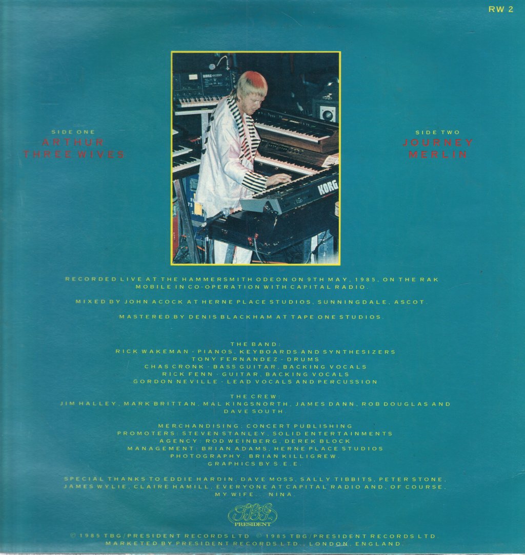Rick Wakeman - Live At Hammersmith - Lp