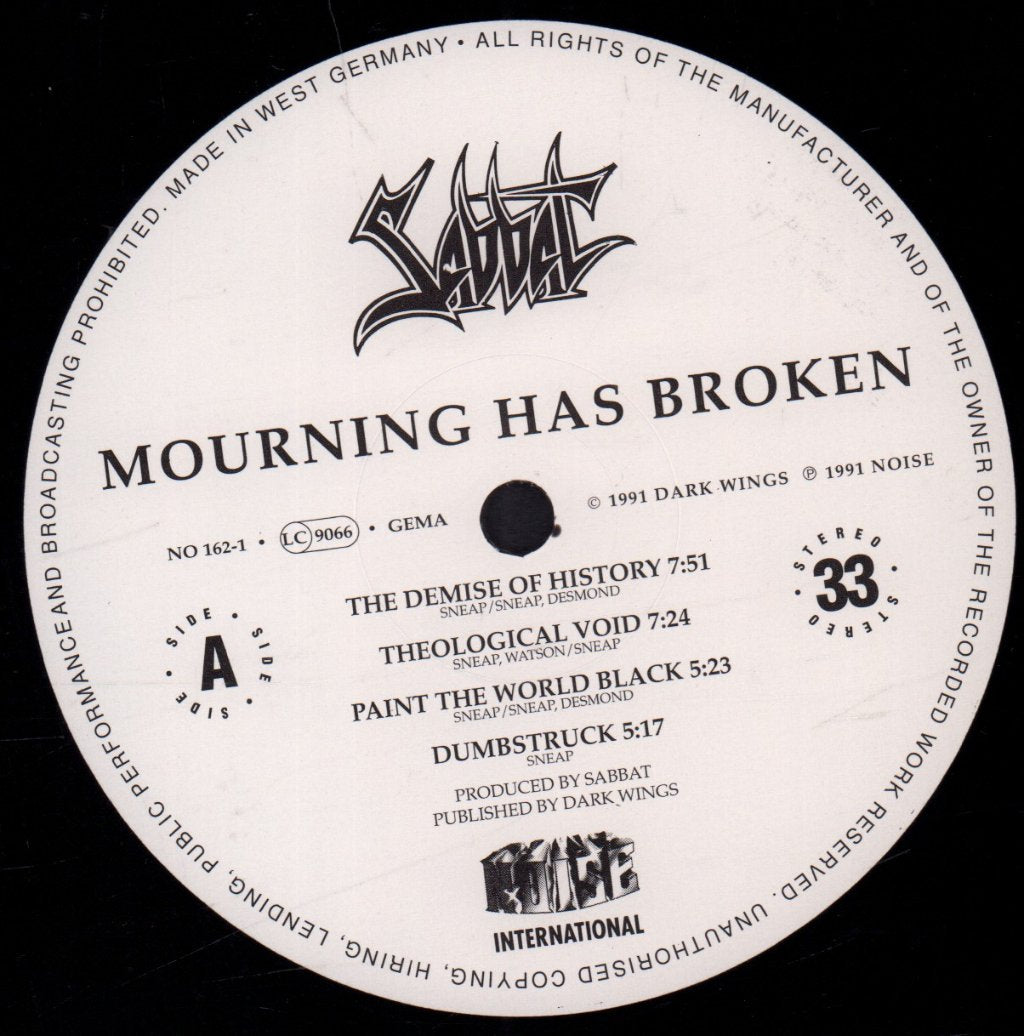 Sabbat - Mourning Has Broken - Lp