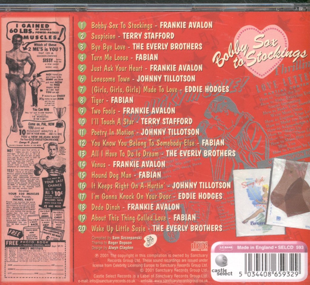 Various Artists - Bobby Sox To Stockings: 20 Classics From The Teen Idol Era - Cd