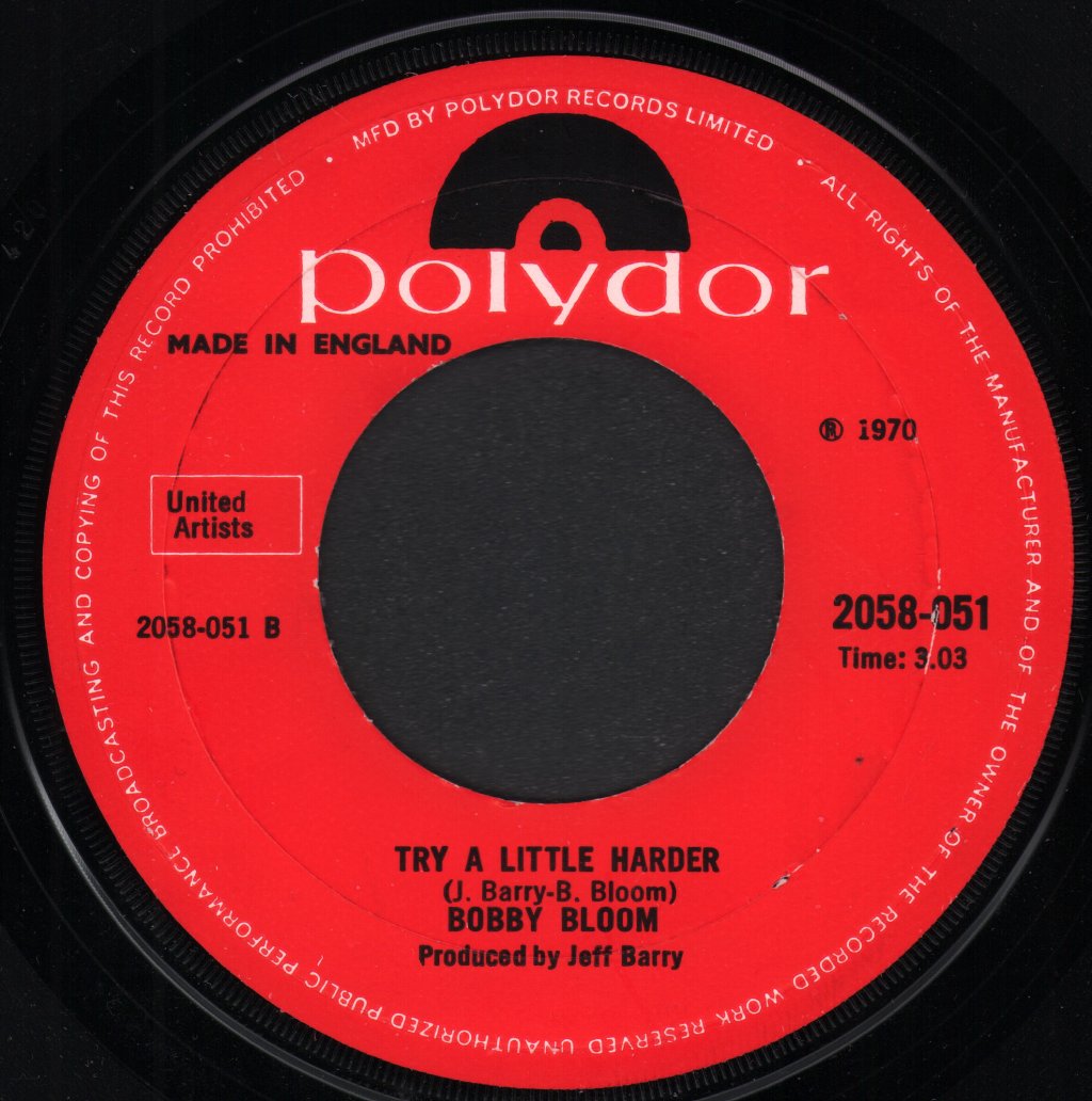 Bobby Bloom - Montego Bay - 7 Inch