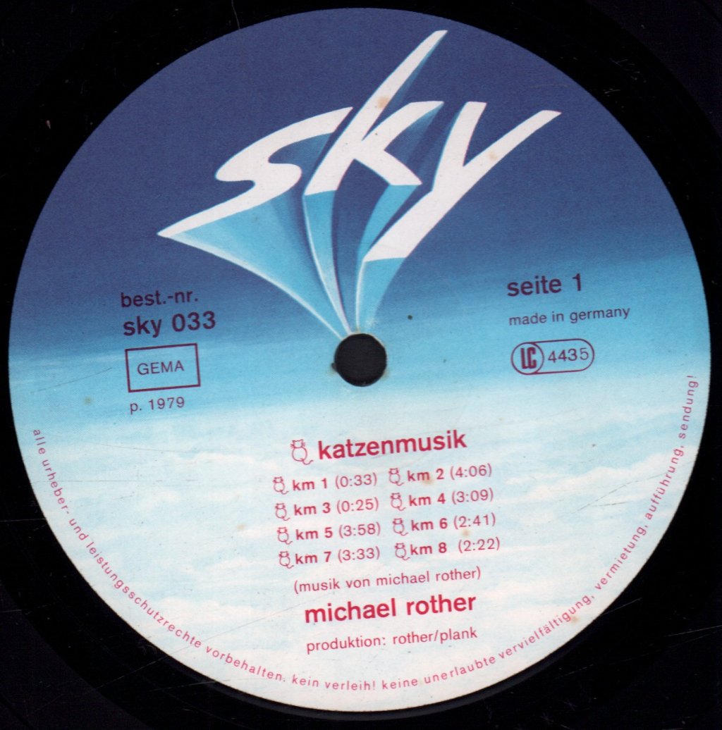 Michael Rother - Katzenmusik - Lp
