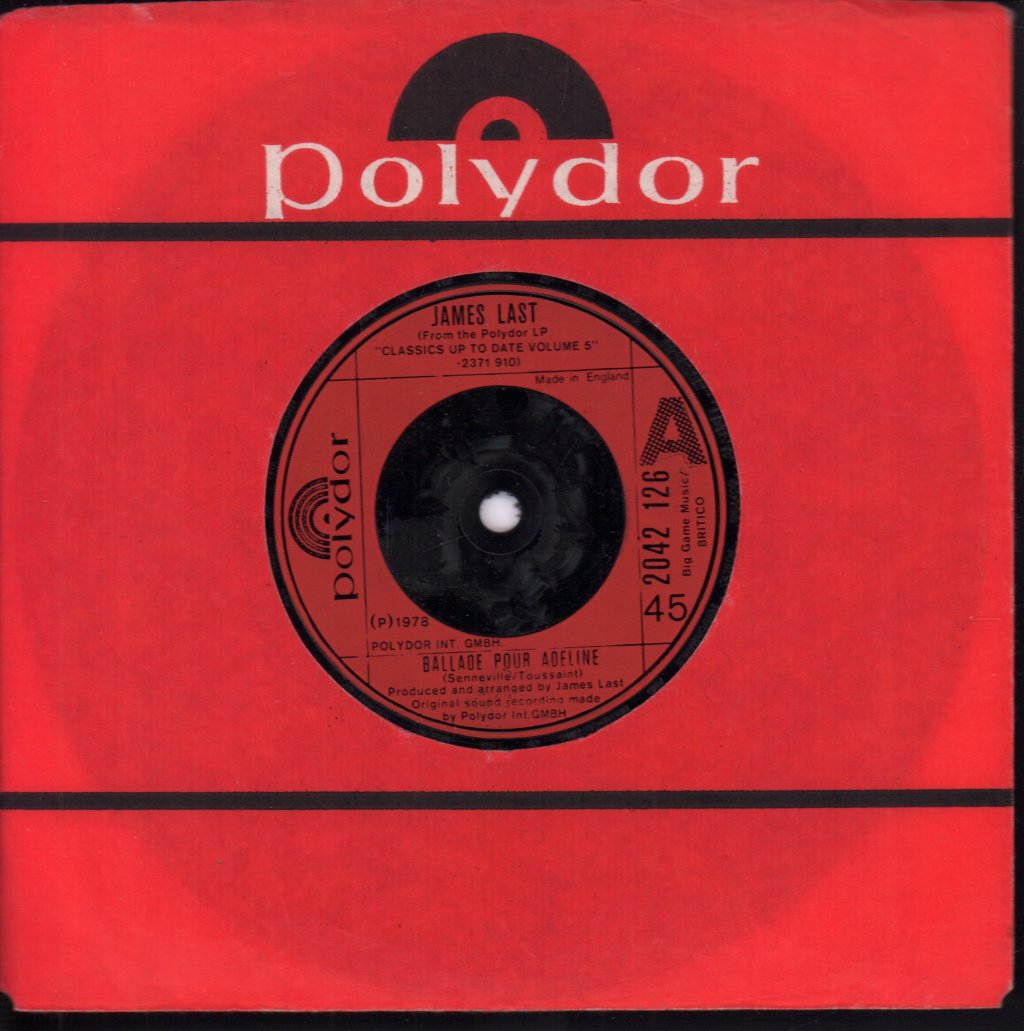 James Last - Ballade Pour Adeline - 7 Inch