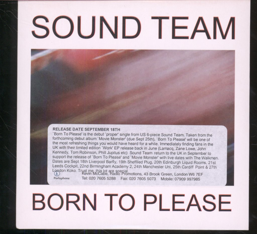 Sound Team - Born To Please - Cd