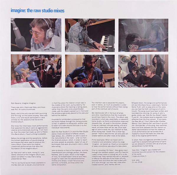 John Lennon - Imagine (Raw Studio Mixes) - Lp
