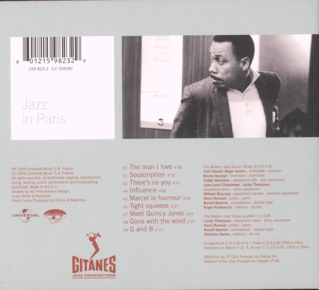 Lucky Thompson - Modern Jazz Group - Cd
