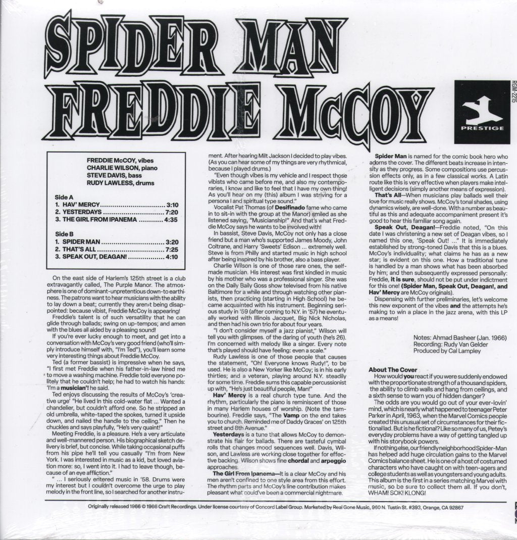 Freddie McCoy - Spider Man (60th Anniversary) - Lp