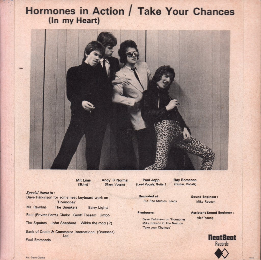 Neat (Punk) - Hormones In Action - 7 Inch