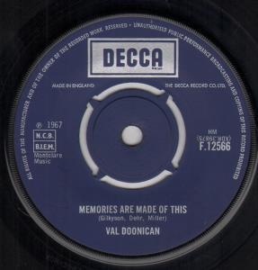 Val Doonican - Memories Are Made Of This - 7 Inch