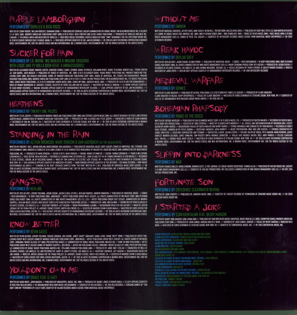 Various Artists - Suicide Squad (The Album) - Lp