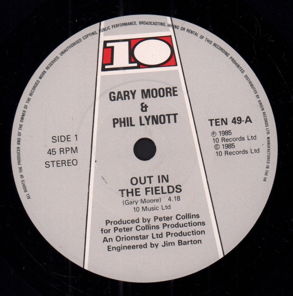 Gary Moore And Phil Lynott - Out In The Fields - 7 Inch