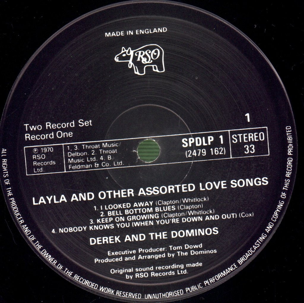 Derek And The Dominos - Layla And Other Assorted Love Songs - Double Lp