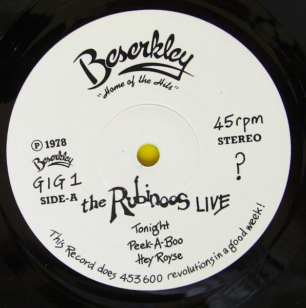 Rubinoos/Greg Kihn Band - Live - 12 Inch