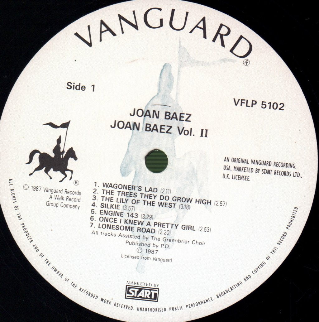 Joan Baez - Joan Baez Volume Two - Lp