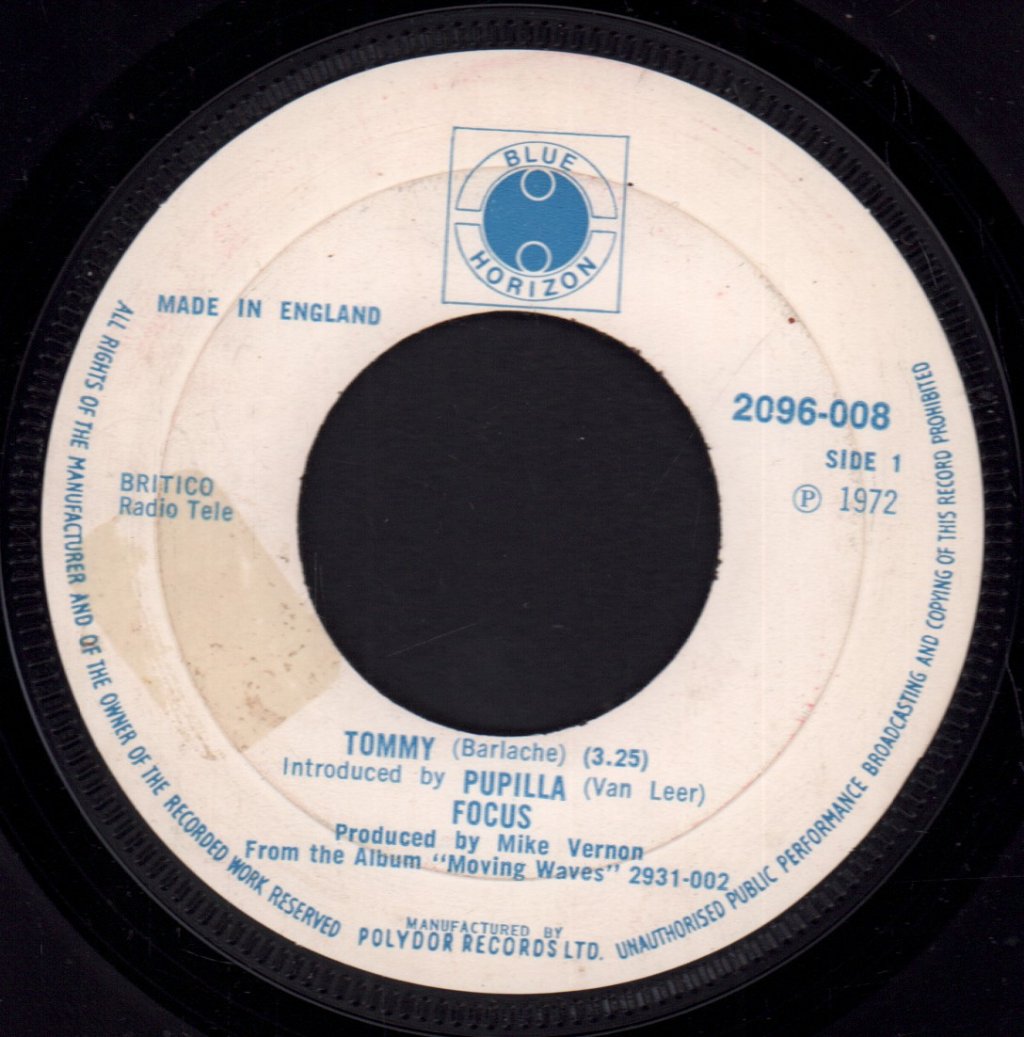 Focus - Tommy - 7 Inch