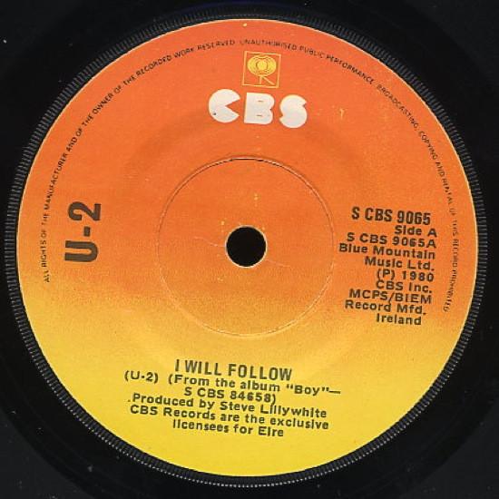 U2 - I Will Follow - 7 Inch