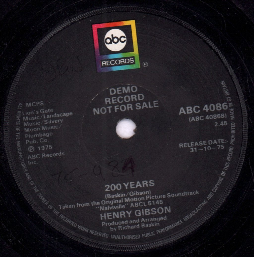 Keith Carradine / Henry Gibson - I'm Easy/200 Years - 7 Inch