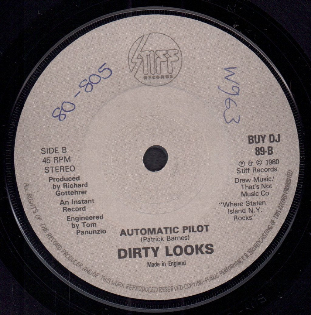 Dirty Looks (New Wave/Power Pop Group) - Tailin' You - 7 Inch