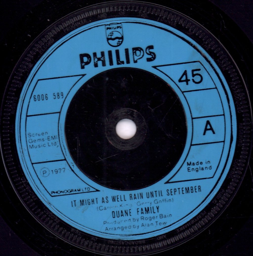 Duane Family - It Might As Well Rain Until September - 7 Inch
