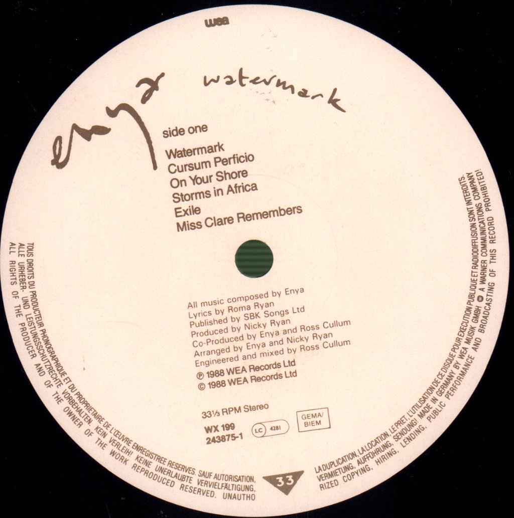 Enya - Watermark - Lp