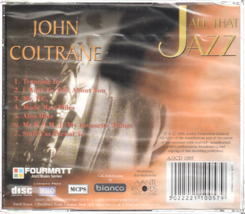 John Coltrane - All That Jazz - Cd