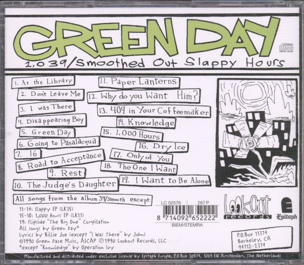Green Day - 1,039 / Smoothed Out Slappy Hours - Cd