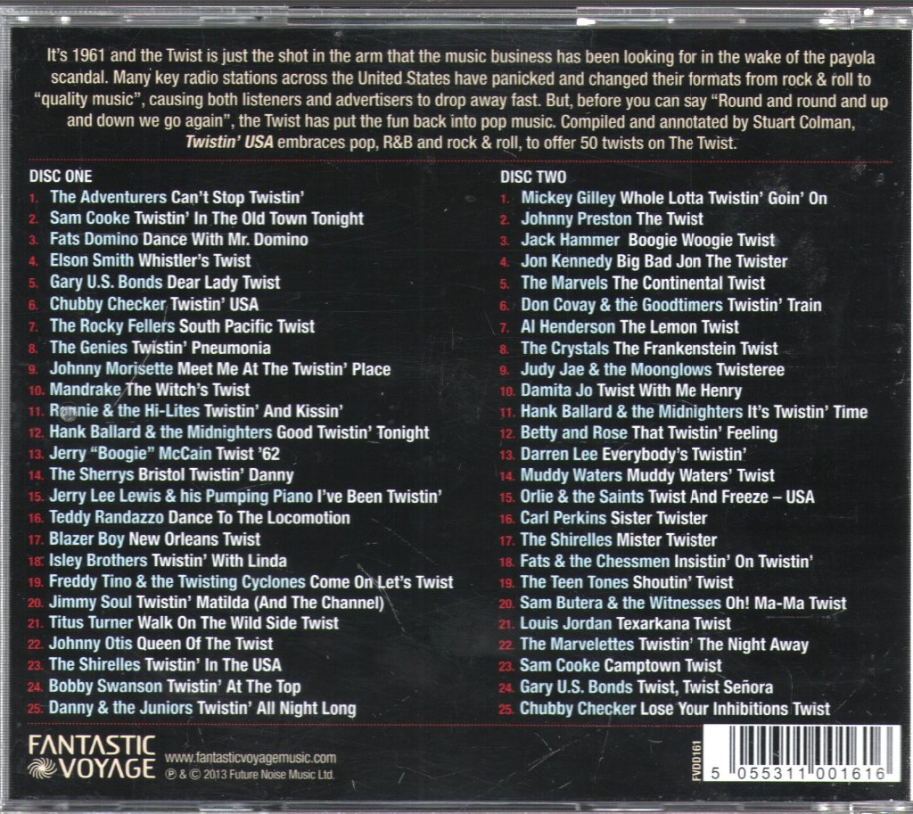 Various Artists - Twistin' USA (50 Great Dance Floor Moments Of The 60s) - Double Cd