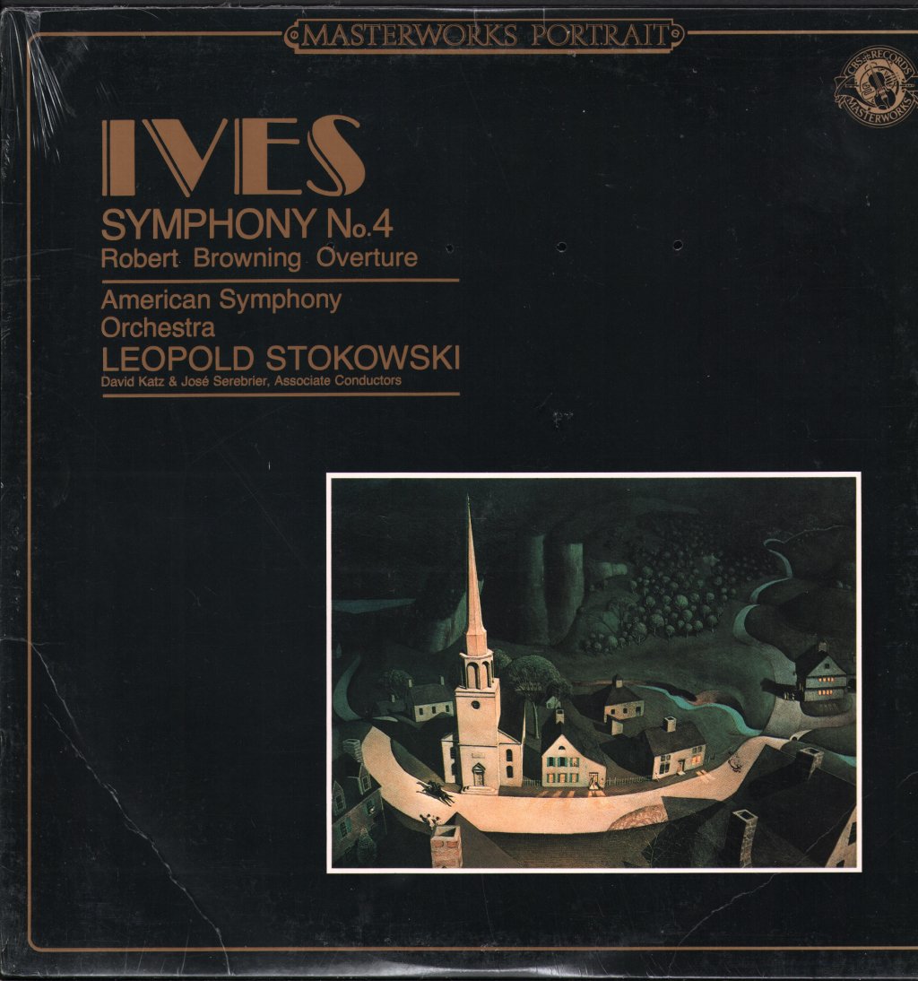Leopold Stokowski / American Symphony Orchestra - Ives - Symphony No. 4 / Robert Browning Overture - Lp