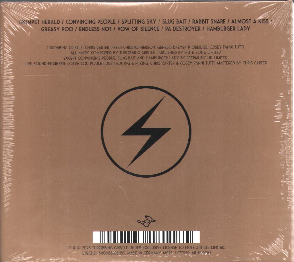 Throbbing Gristle - Live At the Volksbuhne, Berlin, New Year's Eve, 2005 - Cd
