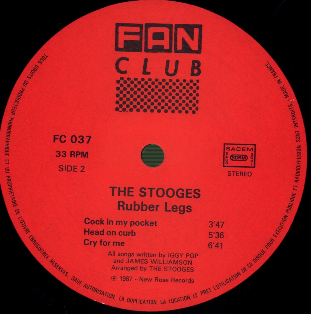 Stooges - Rubber Legs - Lp