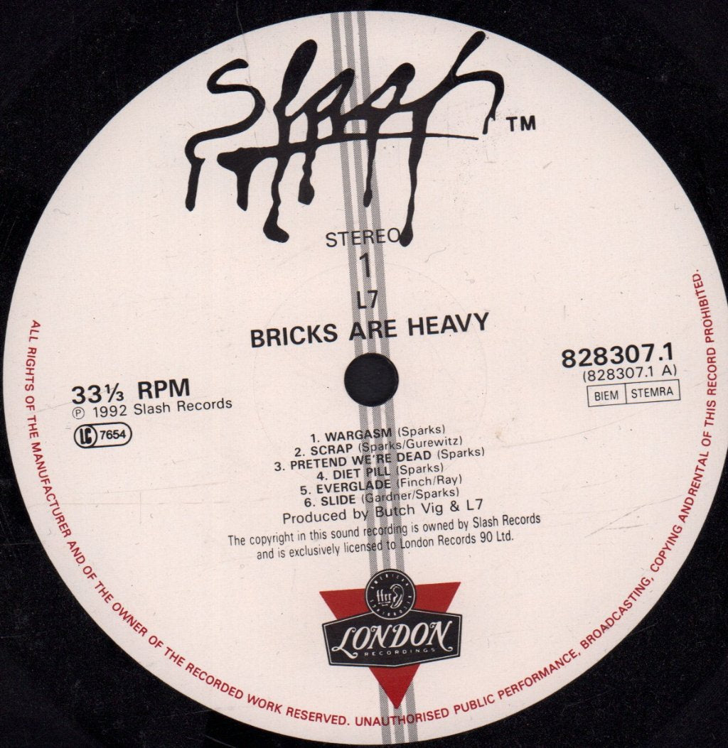 L7 - Bricks Are Heavy - Lp