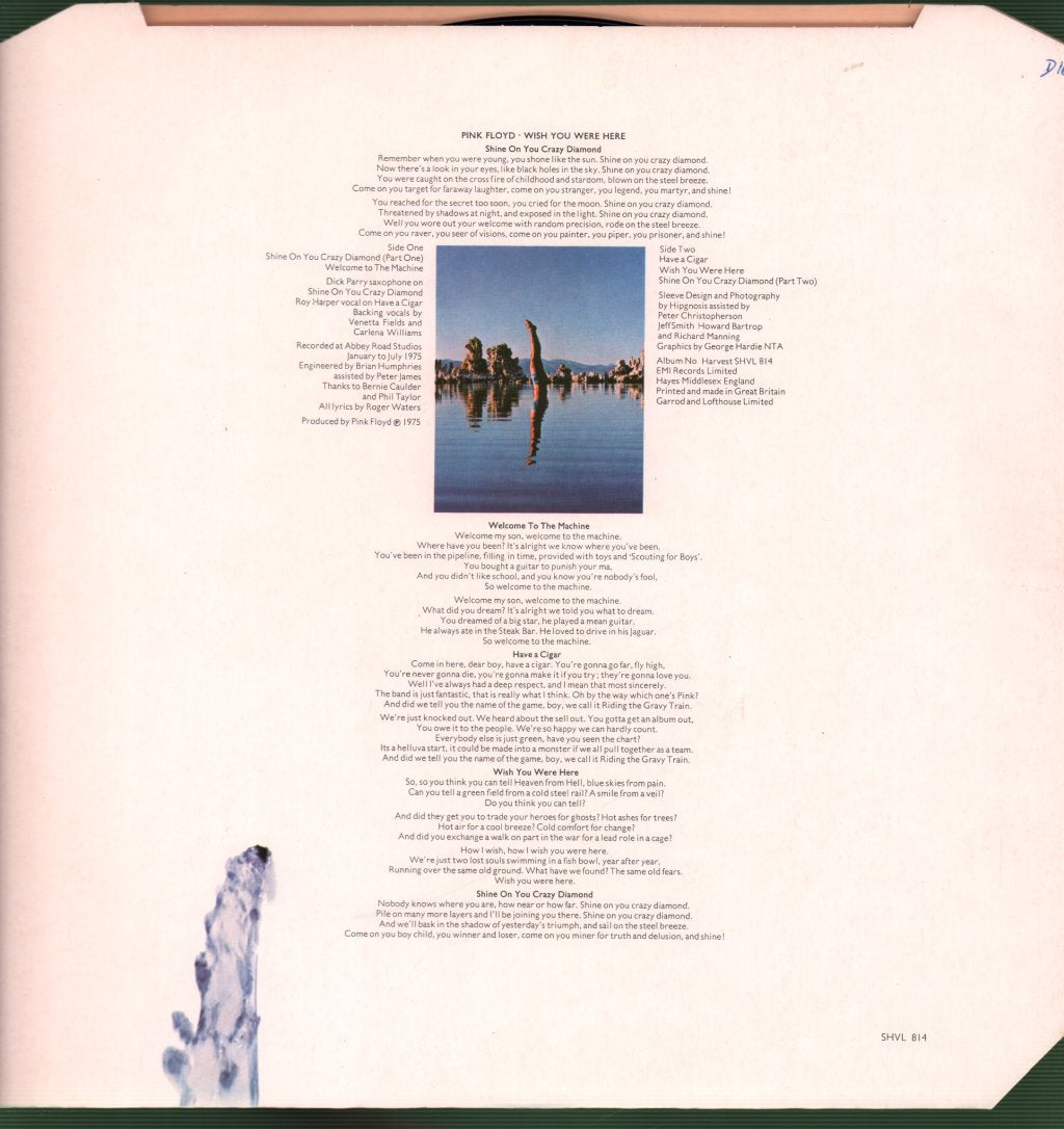 Pink Floyd - Wish You Were Here - Lp