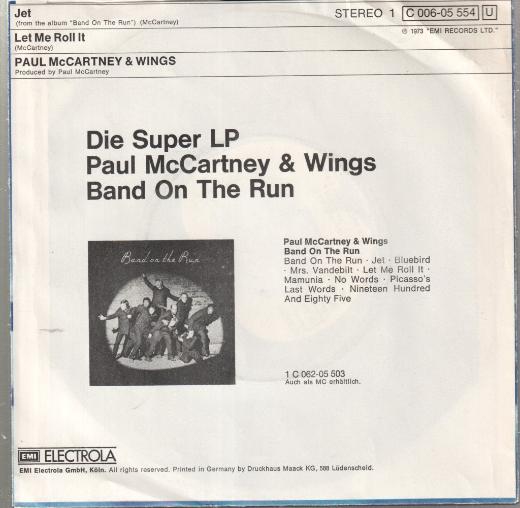 Wings - Jet - 7 Inch