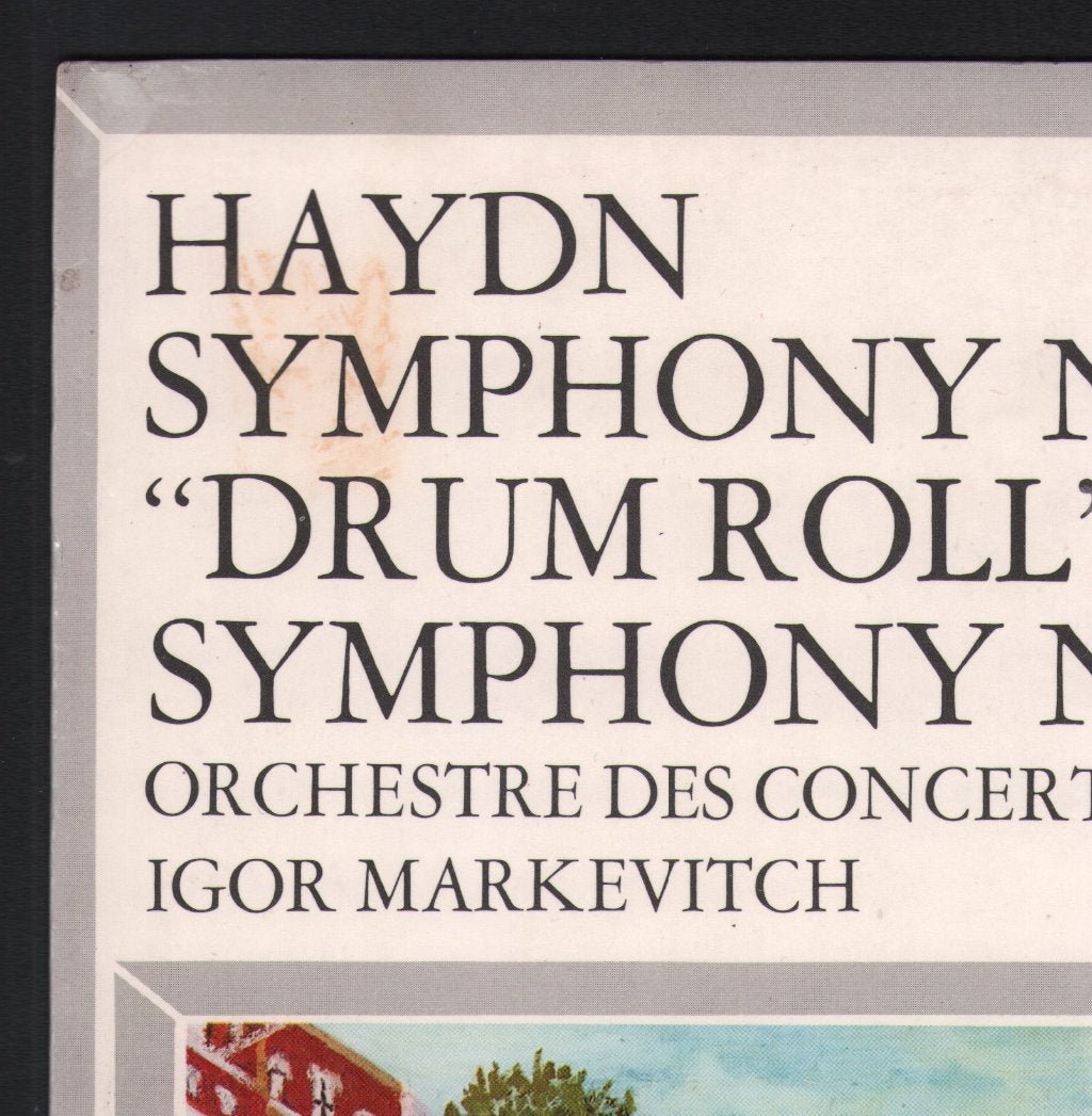 Igor Markevitch / Orchestre Des Concerts Lamoureux - Haydn - Symphony No. 103 "Drum-Roll", Symphony No. 104 "London" - Lp