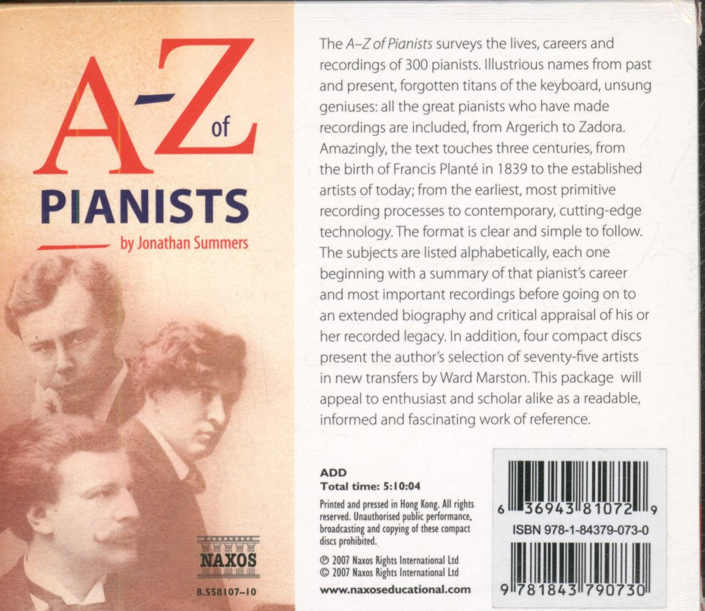 Various Artists - A-Z Of Pianists - Cd Set