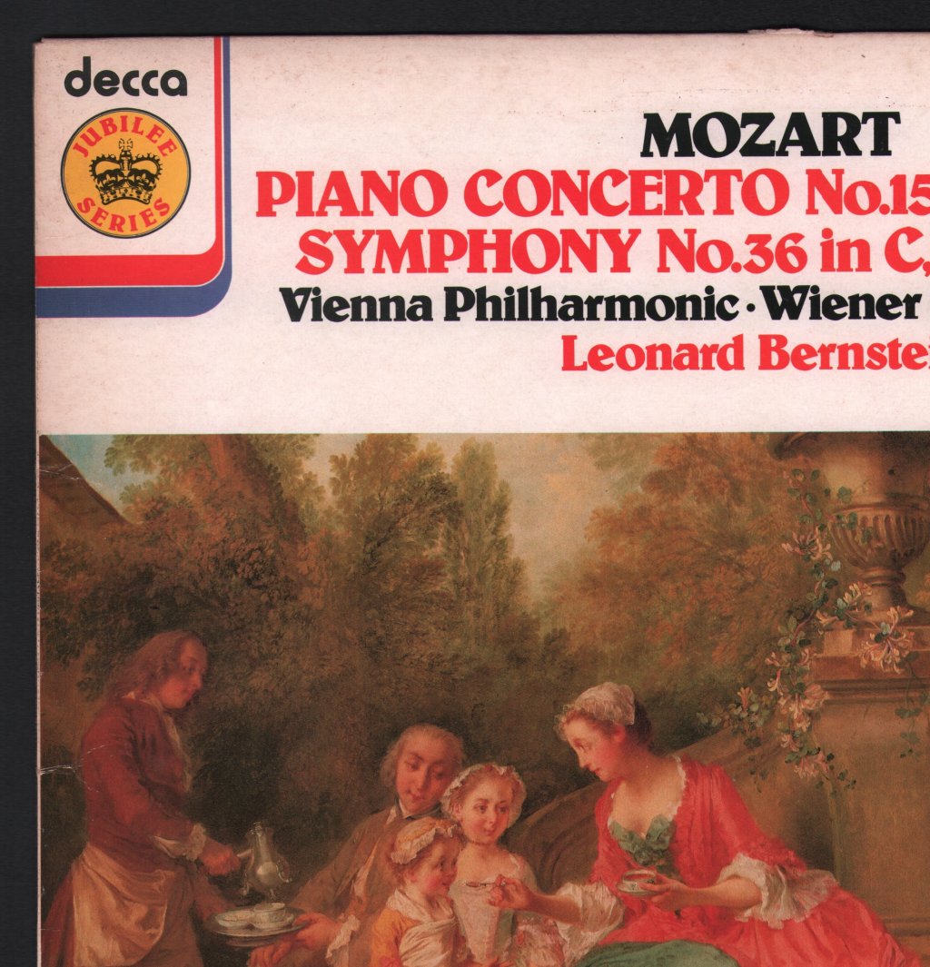 Leonard Bernstein / Vienna / Wiener Philharmonic - Mozart - Piano Concerto No 15 / Symphony No 36 - Lp