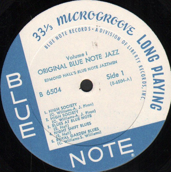 Edmond Hall/Art Hodes - Oiriginal Blue Note Jazz Volume 1 - Lp