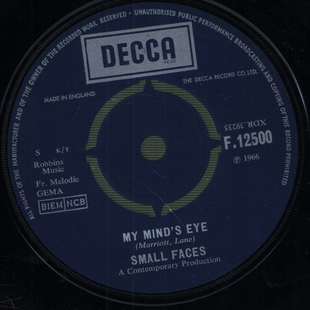 Small Faces - My Mind's Eye - 7 Inch